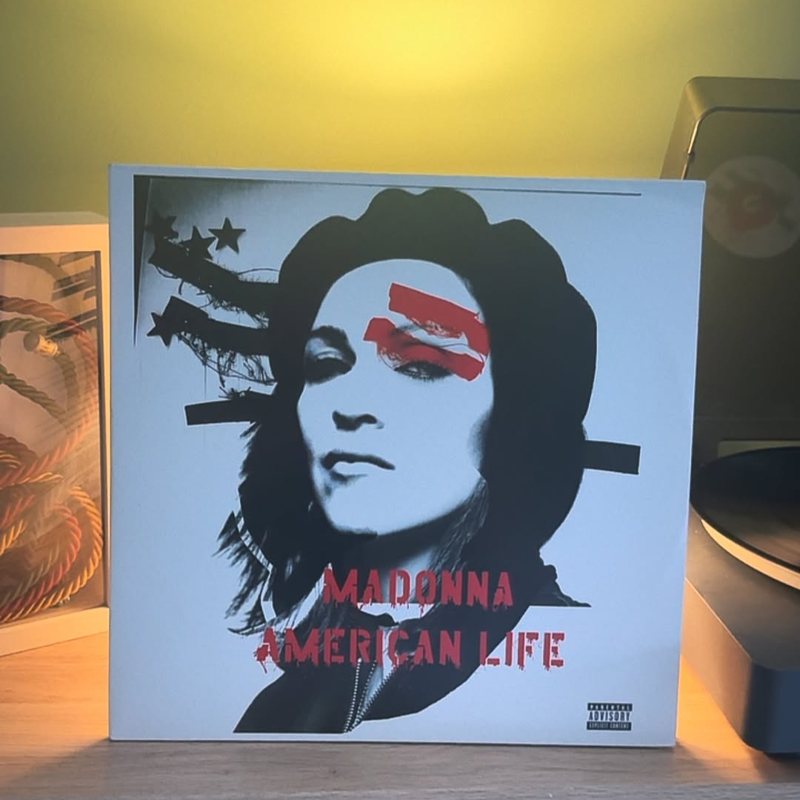 American Life by Madonna on vinyl, from @zanesgreenroomvinyls